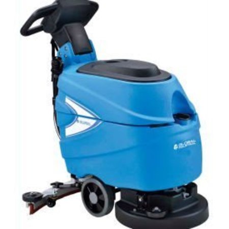 GLOBAL EQUIPMENT Global Industrial„¢ Auto Walk-Behind Floor Scrubber 17" Cleaning Path, Two 80 Amp Batteries T35B